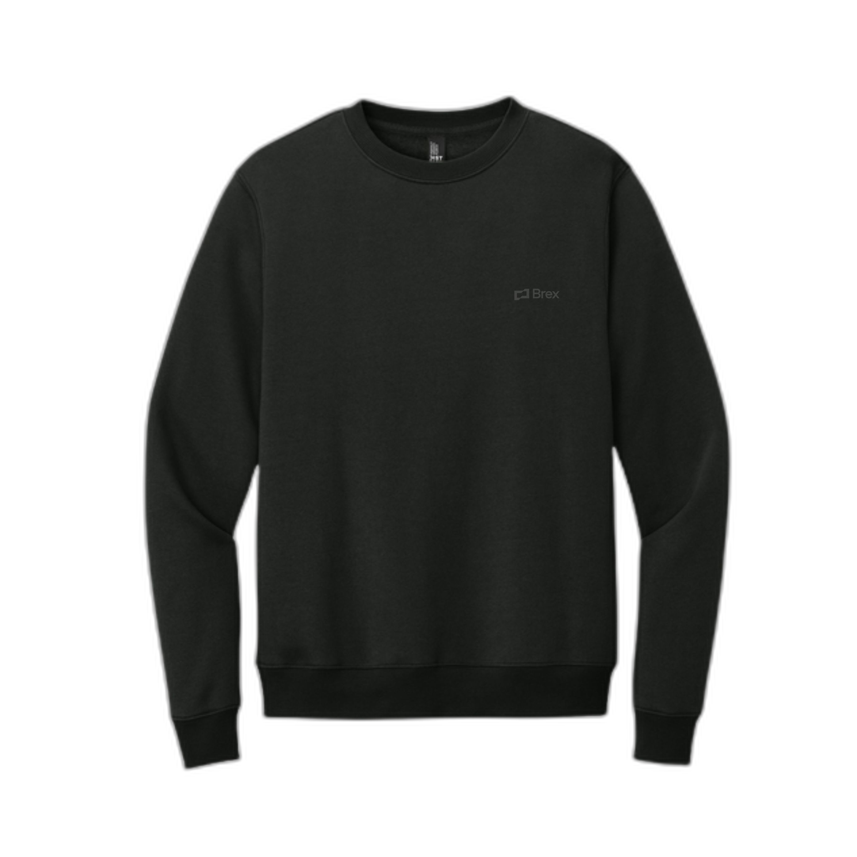 District Perfect Weight Fleece Crew in Black