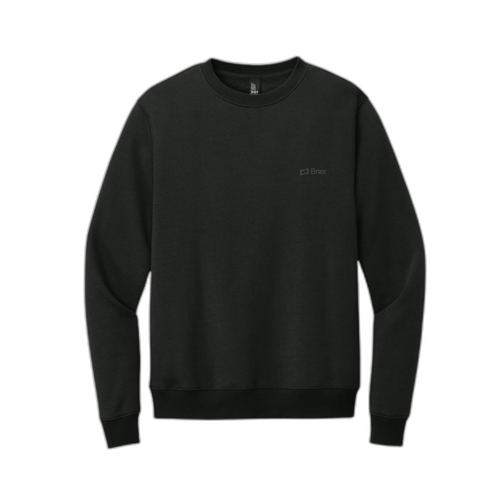District Perfect Weight Fleece Crew in Black
